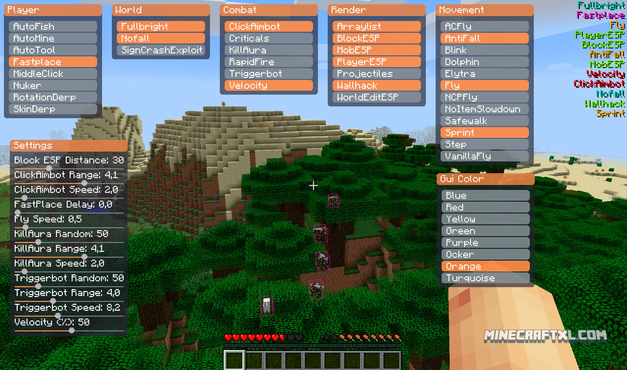minecraft 1.8.9 for hive hacked client